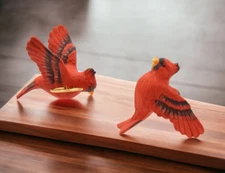 Ceramic Cardinal Bird Candle Rings-Set of 2, Home Décor, Gift for Her, Mom, Kitc