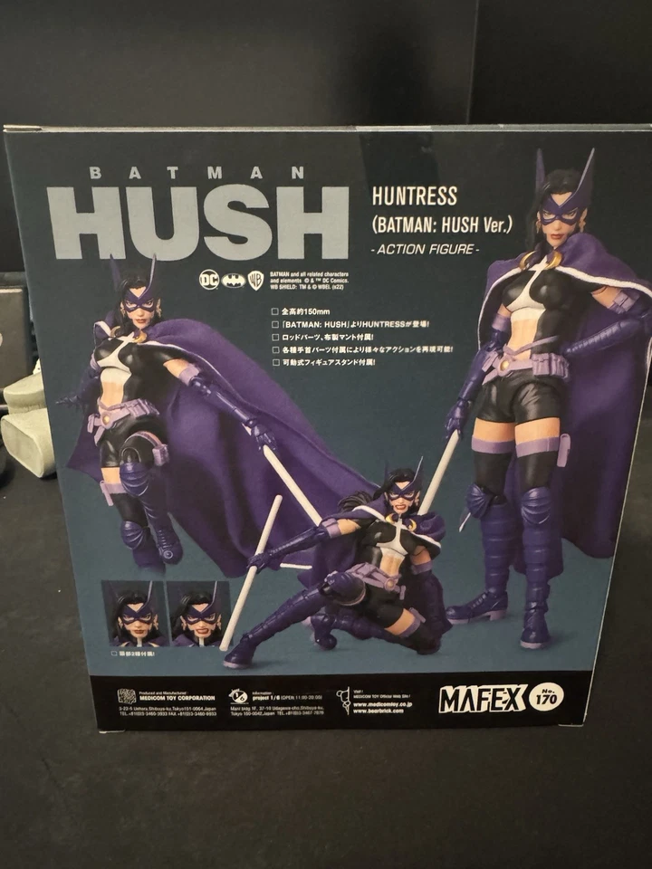 MAFEX Huntress No. 170 (Batman Hush Ver.) Figura de acción Medicom nueva precintada Foto 3 de 4