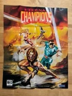Vintage Eternal Champions Poster 1993 SEGA MA-13 Fold-Out Double Sided Promo!