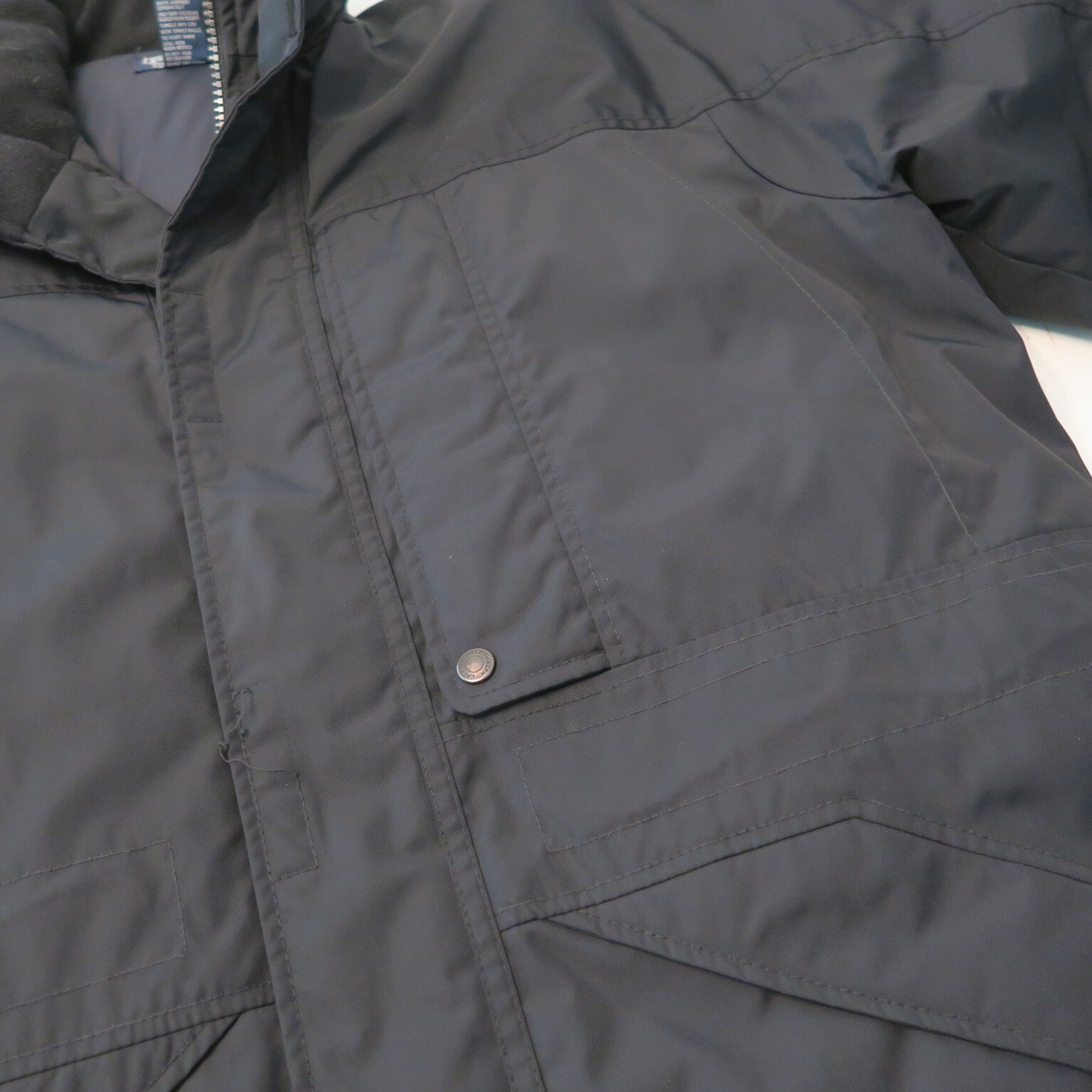 VINTAGE RARE Polo Ralph Lauren Navy Blue Iconic Thick Puffy Work Jacket Large L image 4