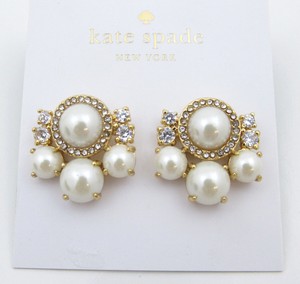 cluster pearl earrings studs spade stud kate york