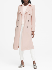 petite maxi trench coat