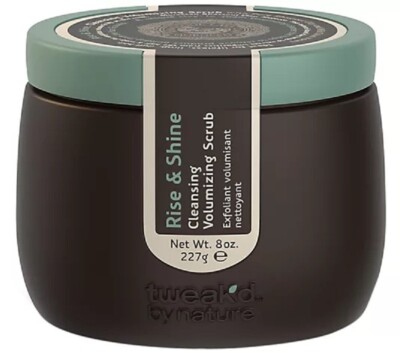 NEW & SEALED TWEAK'D BY NATURE RISE&SHINE CLEANSING VOLUMIZING HAIR SCRUB, GREEN