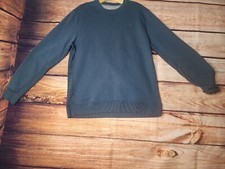 G.H. BASS  Co. Men's Pullover Crew Neck Sweatshirt -gray, Large,