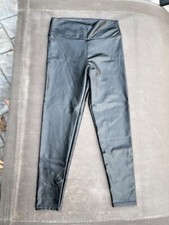 NWOT UNBRANDED black FAUX LEATHER leggings L/XL