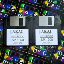 E-MU SP-1200 Sounds for Akai MPC 2000 2000XL Drum Kit Sample Pack 2 Floppy Disks