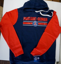 Paris Saint-Germain Pullover PSG Hoodie Fanatics Navy Red Sleeves Size L