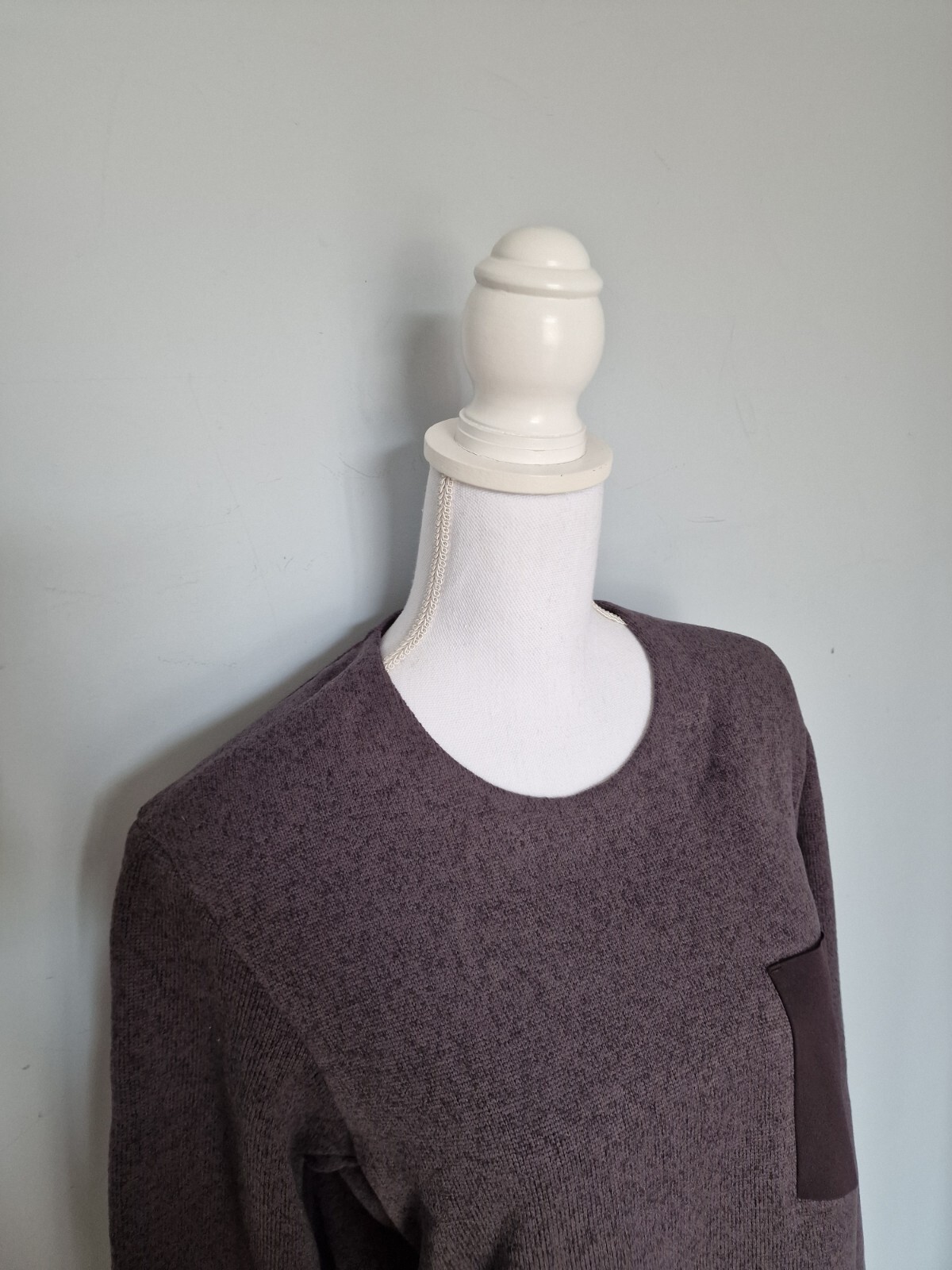 Maglione camicetta donna ARC'TERYX grigio melange manica lunga taglia M