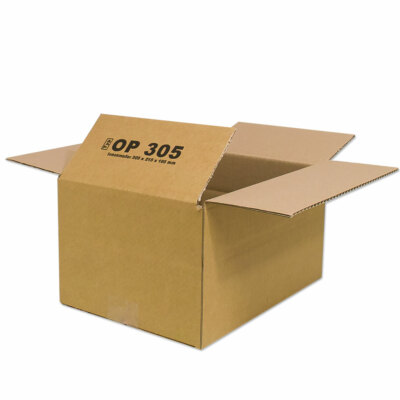 100 x Faltkarton 305x215x160 mm OP 305 Versandkartons Verpackungen Paket Kartons