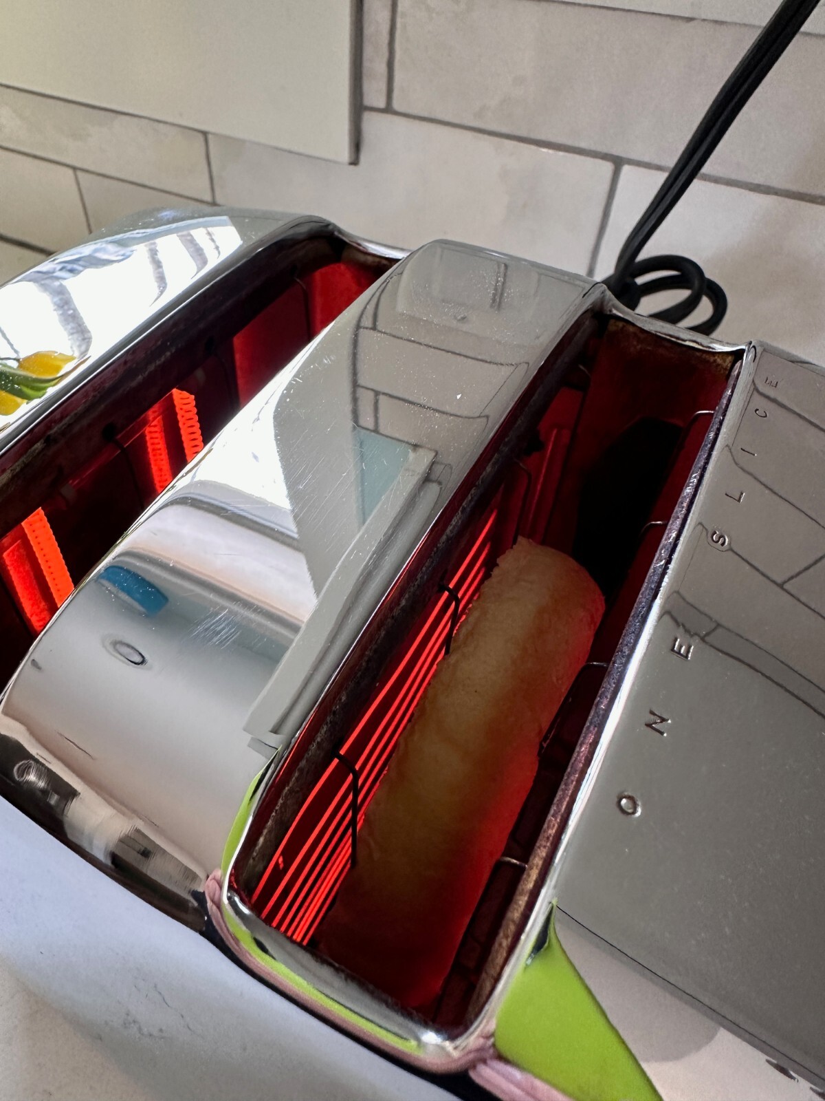 Sunbeam Toaster Vintage T351 Mid Century Made in USA Chrome Excellent