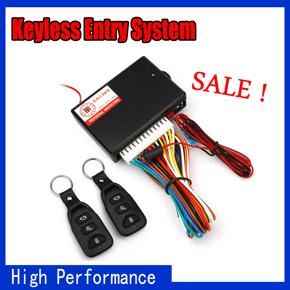 12V Universal SUV Keyless Entry System with Central Door Lock Remote Control  