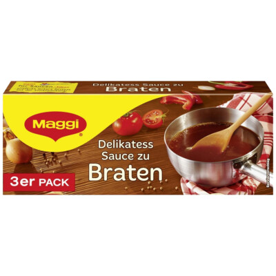 Maggi Delikatess Soße zu Braten perfekt zu Fleisch 3er für 3x 250ml