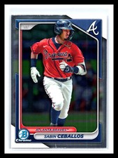 🔥 SABIN CEBALLOS 2024 BOWMAN CHROME PROSPECTS RC # 130