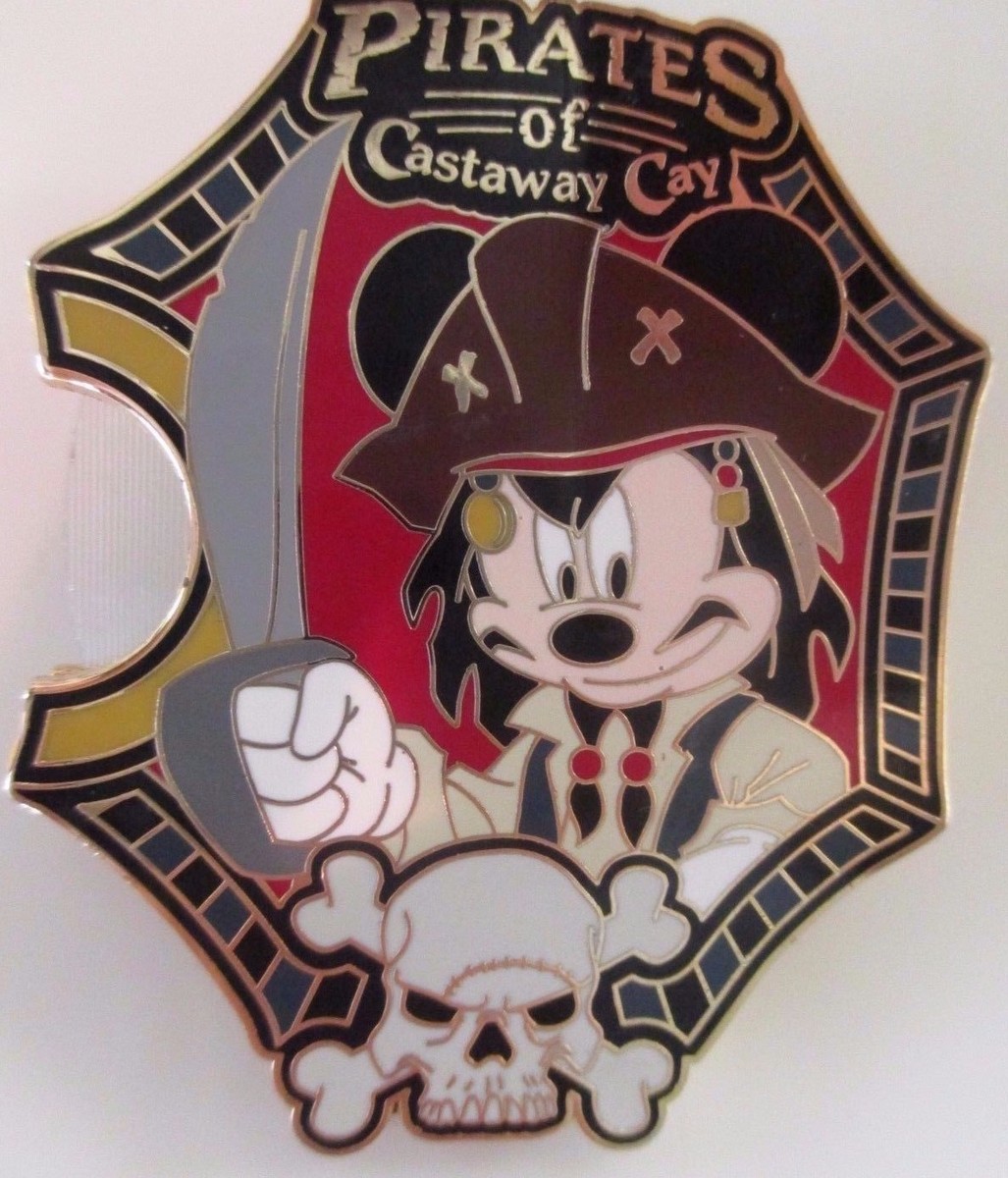 Disney - shatonページ Disney Pin * DCL Pirates of Castaway Cay Mickey Decoder LE