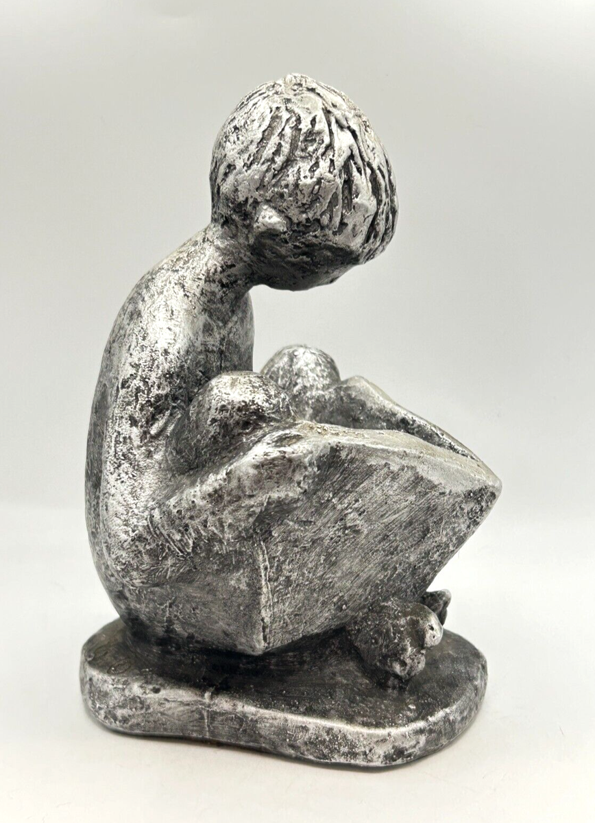 1970 Boy Seated Reading a Book Austin Productions Sculpture | eBay