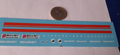 Décalcomanies Travaux EDF GDF Pour Modèle Peugeot Au 1/43 - Occasion