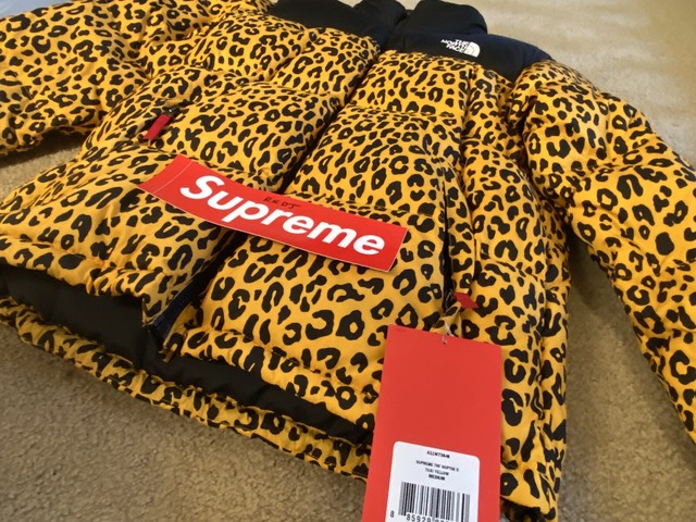 the north face x supreme leopard jacket