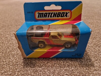 Matchbox Ruff Trek VINTAGE MATCHBOX MB58 RUFF TREK GOLD HOLDEN PICK UP NEAR MINT IN ...