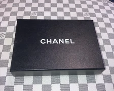 Chanel Empty Black Jewelry Box  6” x 4'' x 1.25'' .