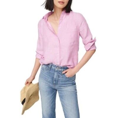 Baird McNutt Irish Linen for J. Crew Pink Button Up size Slim 8 Shirt | eBay