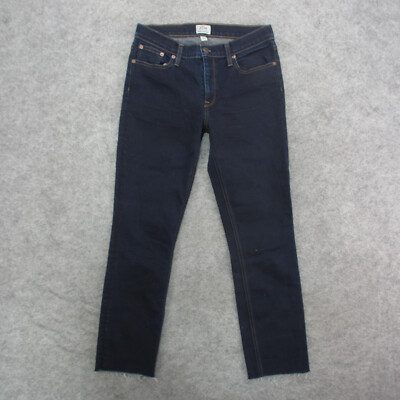 Banana Republic Jeans Women's 27 Blue Dark Wash Straight Crop Jeans