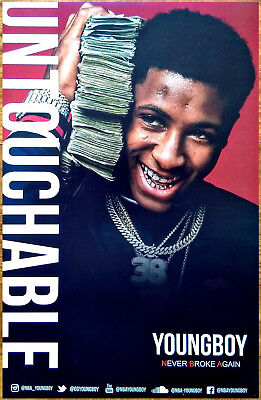 NBA YOUNGBOY NEVER BROKE AGAIN 2018 Ltd Ed RARE Poster + NBA YOUNGBOY NEVER BROKE AGAIN 2018 Ltd Ed RARE Poster +
