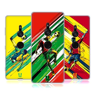 HEAD CASE DESIGNS FOOTBALL MOVE SOFT GEL CASE FOR SONY PHONES 1
