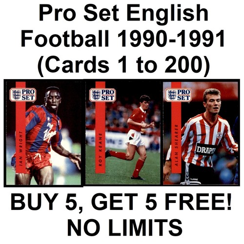 Pro Set English Football 1990-1991 (Karten 1 bis 200) **Bitte Karten auswählen** - Bild 1 von 106