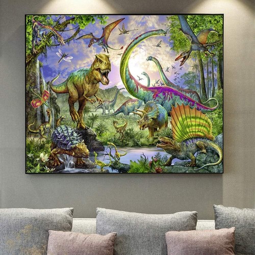 Diamond Art Painting For Adults Kids 5D Diamond Kits Beginner Diy Dinosau - Picture 8 of 9