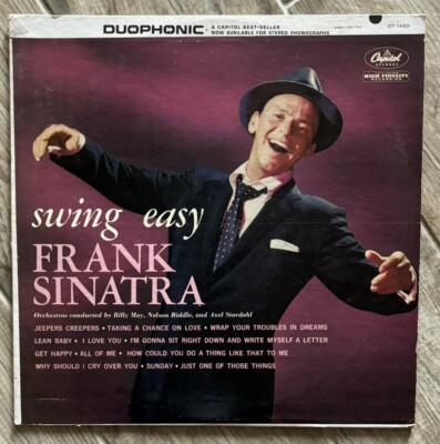 Frank Sinatra ''Swing Easy'' Capitol DT-1429 (1965) Duophonic Indy Press Vinyl LP
