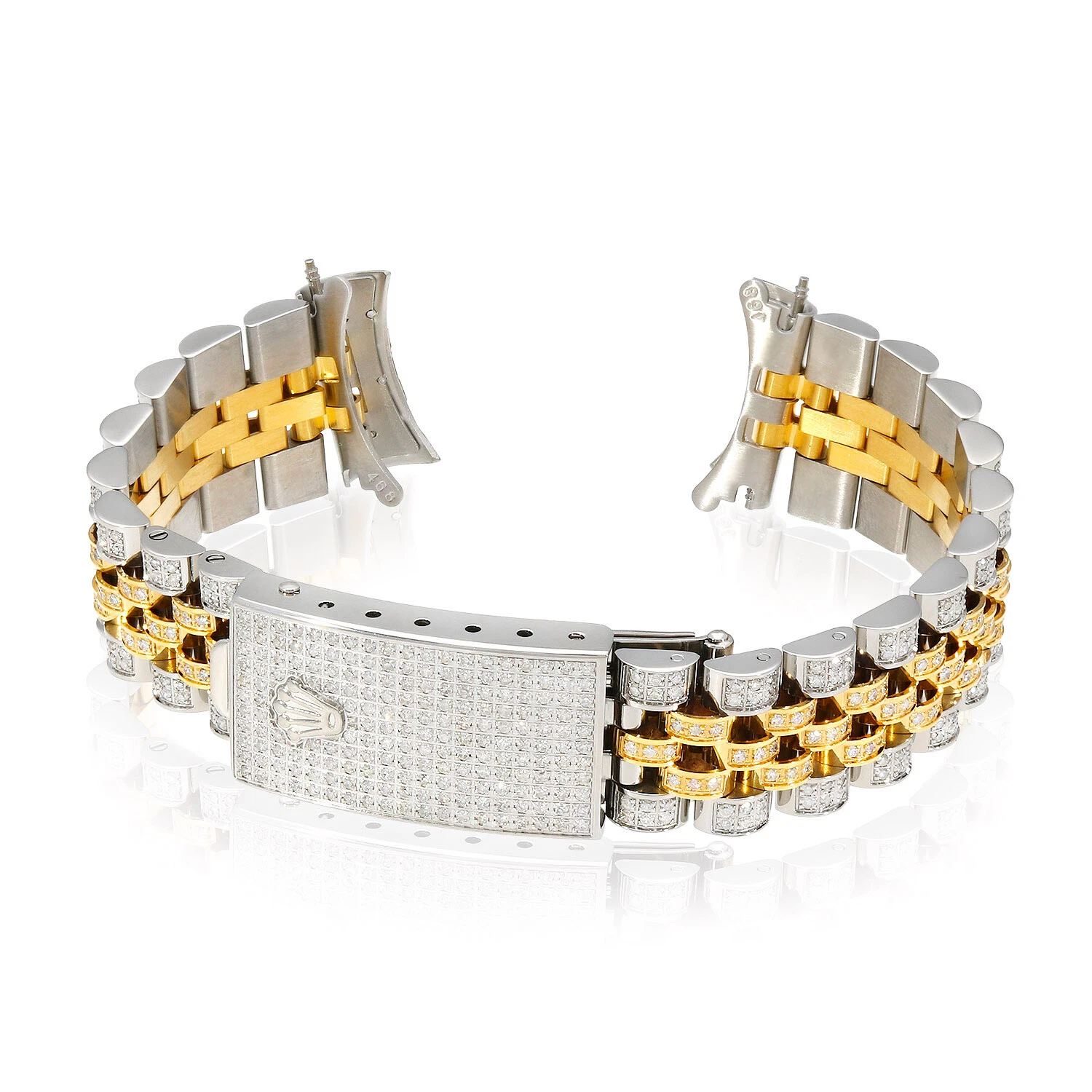 Rolex Datejust 2-Tone Yellow 4.5CTW Natural Diamond Jubilee 36mm Watch Bracelet