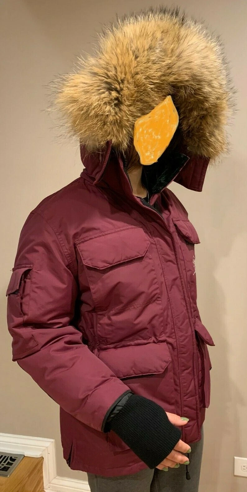 CANADA GOOSE Alaskan Outfitters 40F Canada Procione piumino d'oca parka donna bordeaux M Medium