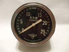 Stewart Warner Wings 2500 Rpm Tachometer Brass Case Curved Glass Angle Drive Vtg Stewart Warner Wings 2500 Rpm Tachometer Brass Case Curved Glass Angle Drive Vtg