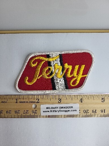 Terry Jacket Hat Shirt Patch Name Tag Badge Personalized VTG 1970s Sew On 1H