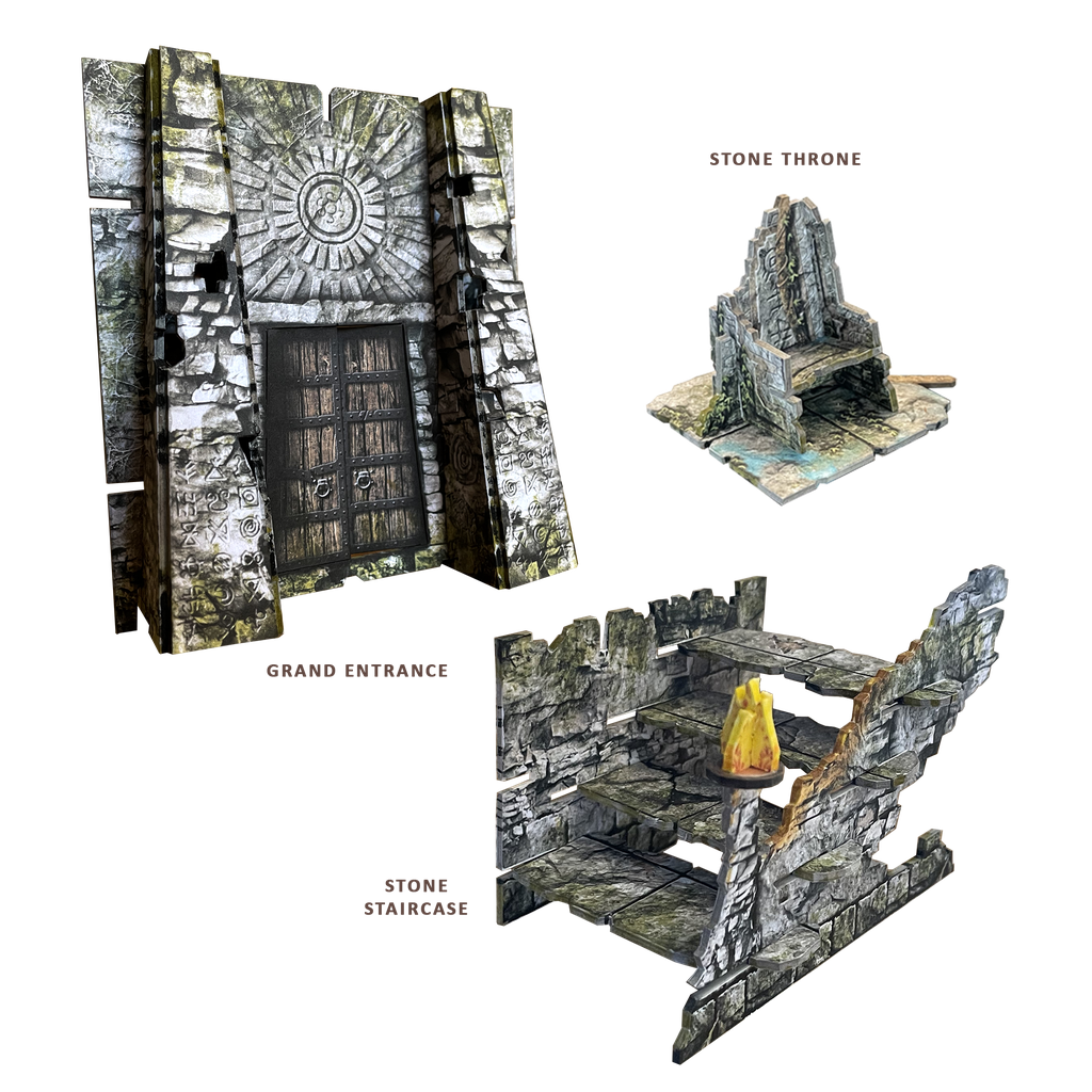 Dungeon Entrance (28-35mm, Modular, 3 pieces) Battle Systems Terrain