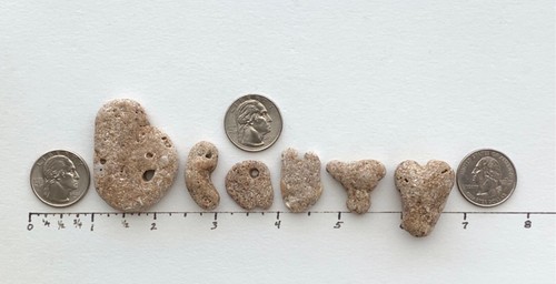 Rocce naturali a forma di lettera BELLEZZA surf pietra spiaggia ciottoli parola arte artigianato strega US - Foto 4 di 14