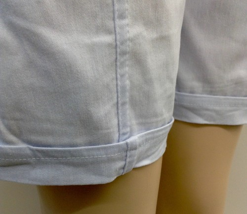 Damen Sommer Stoff Schlupf Kurze Hosen Shorts Stretch Caprihose Bermuda Bequem - Picture 6 of 11