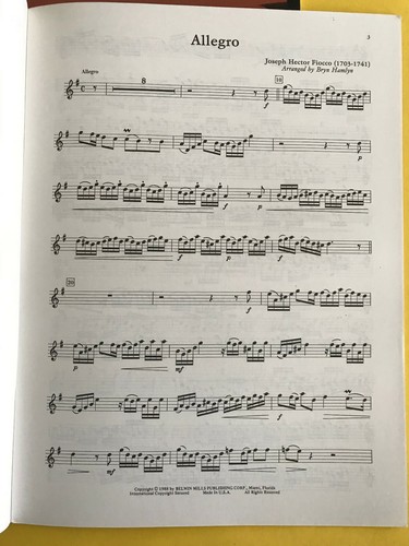 Belwin Master Solos Vol. 1, Clarinet Advanced, with Piano Acc., Keith Snell - Bild 3 von 3