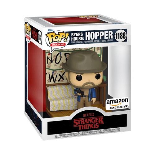 Funko Pop! Deluxe: Stranger Things - Byers House: Hopper - Amazon (Exclusive)...