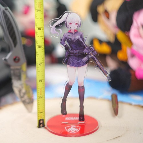 Figura de acrílico KChan 7" de alto doble cara táctica anime chica - Imagen 4 de 10