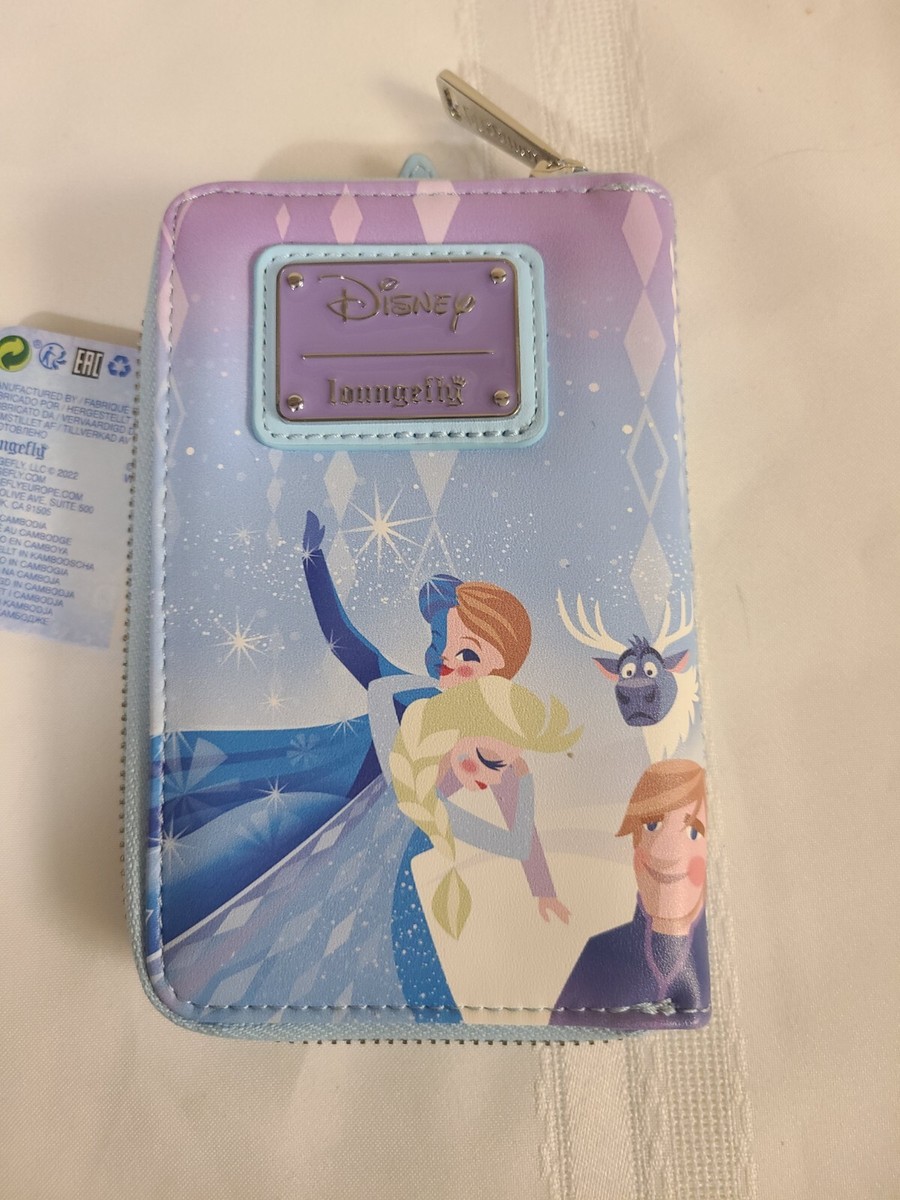 Loungefly Disney Frozen Princess Castle Zip Around Wallet Olaf NEW