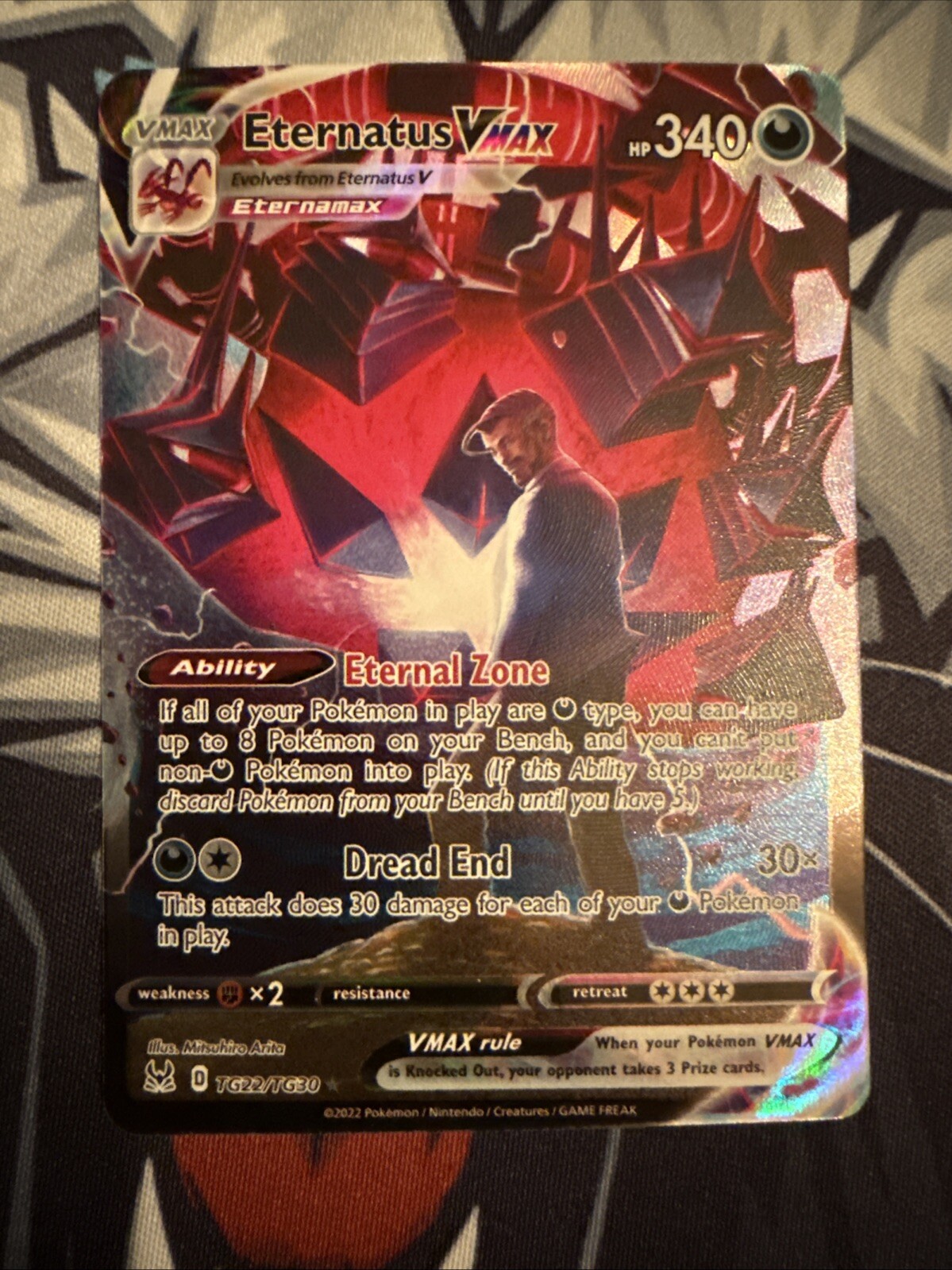 Eternatus VMAX TG22/TG30 Swsh11: Lost Origin Trainer Gallery Holo NM