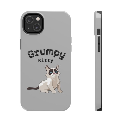 Grumpy Kitty Tough Phone Case, Cat Lover Gift, Funny Animal Design, UV - Picture 32 of 33