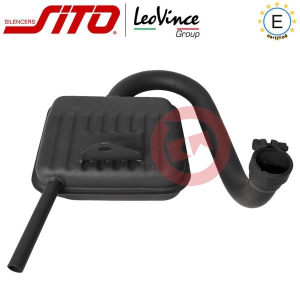 Sito 0211 EndschalldäMpfer Auspuff Endtopf FüR Vespa 150 Sprint 1969-1979-image