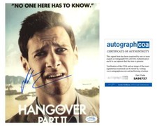 Justin Bartha "The Hangover Part II" AUTOGRAPH Signed 'Doug' 8x10 Photo ACOA