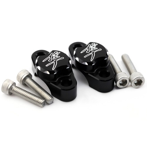 2-PCS Black Aluminum Brake Clutch Master Cylinder Cover For Suzuki Hayabusa GSX1300R 1999-2020