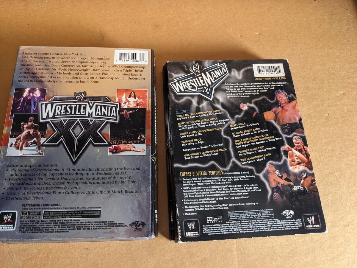 WWE - Wrestlemania XX (DVD, 2004, 3-Disc Set) 651191558780| eBay