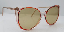 Vintage Brown Translucent Oval Cat-Eyed Sunglasses Frames Taiwan