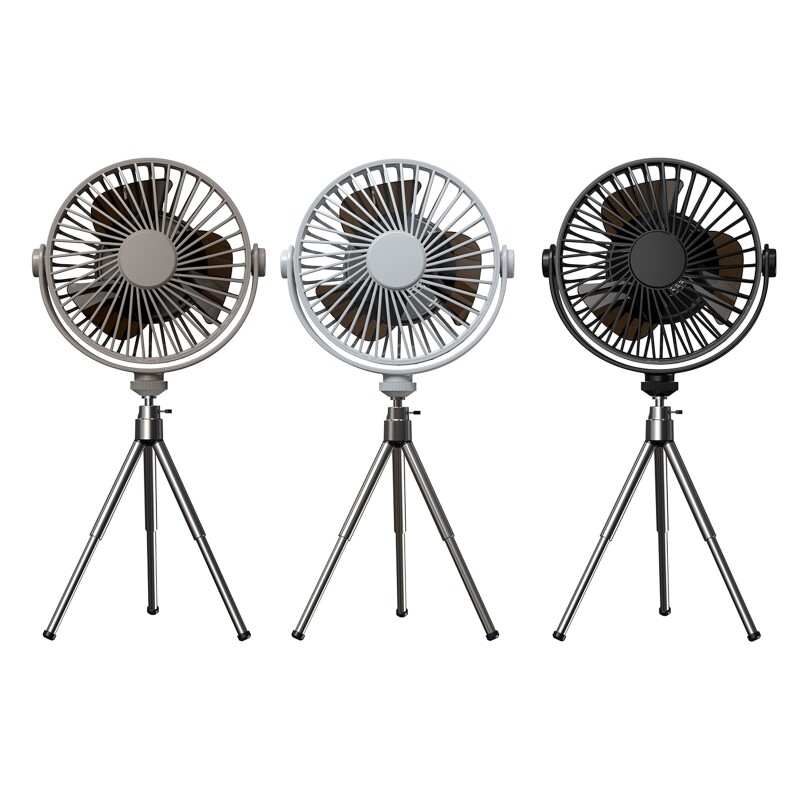 LED Lamp Desk Fan with Remote Control+ Tripod Canopy Fan Rechargeable for School