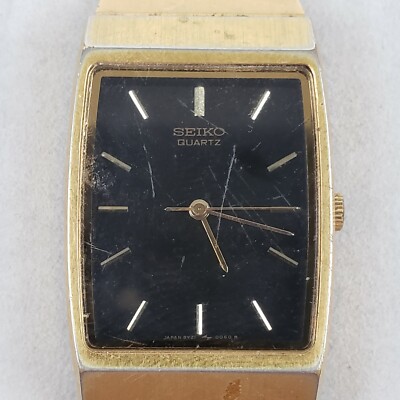 Men's Vintage Seiko 8Y21-5069 Quartz Gold Tone Quartz Wrist Watch